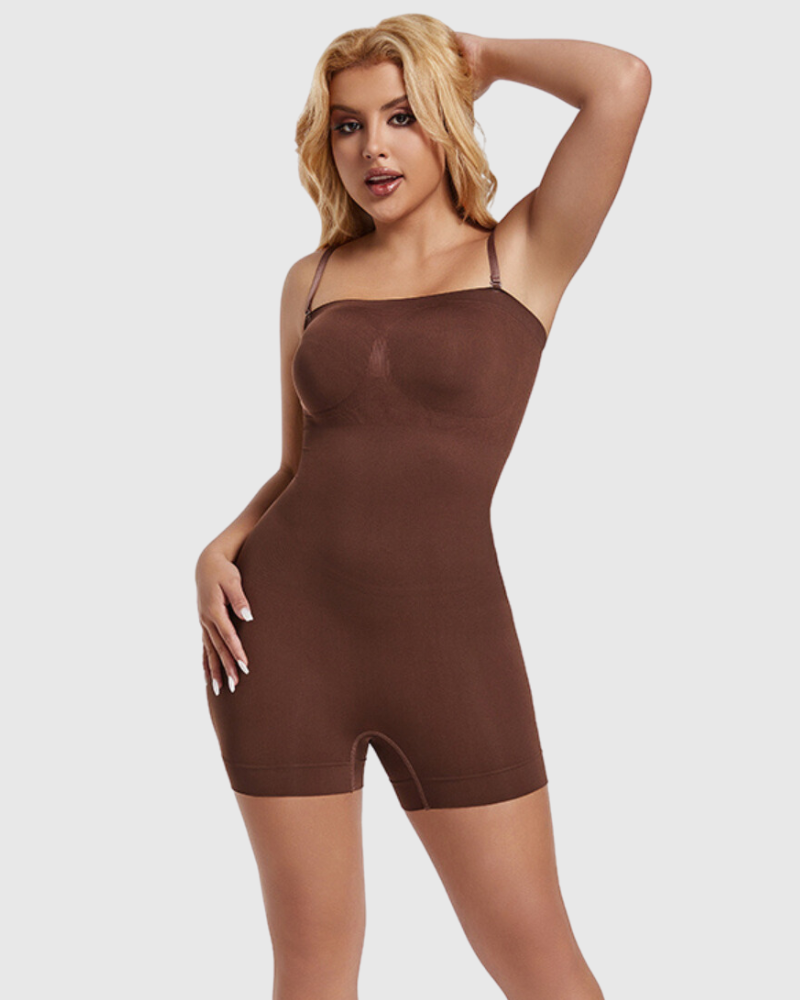 Body Sin Tirantes Sin Costuras Alisante