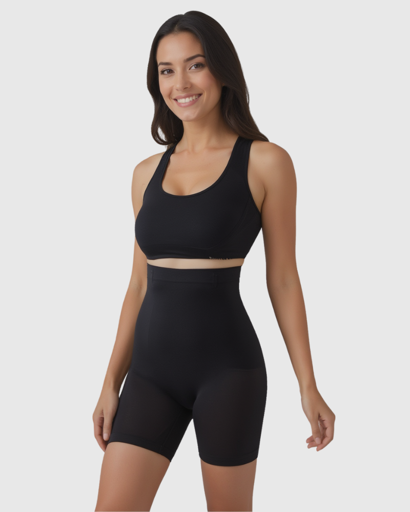 Pantalones Cortos de Compresión de Tiro Alto (2 Uds.)