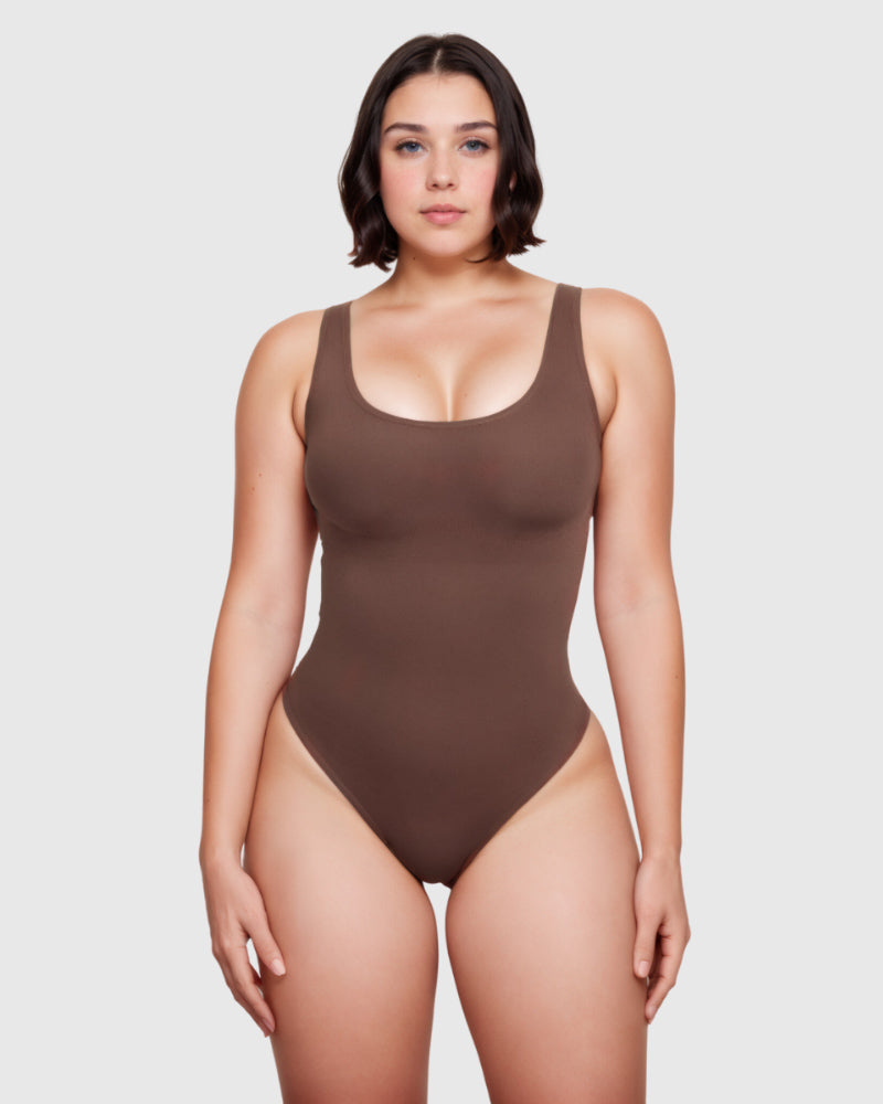 Body Moldeador con Escote Cuadrado