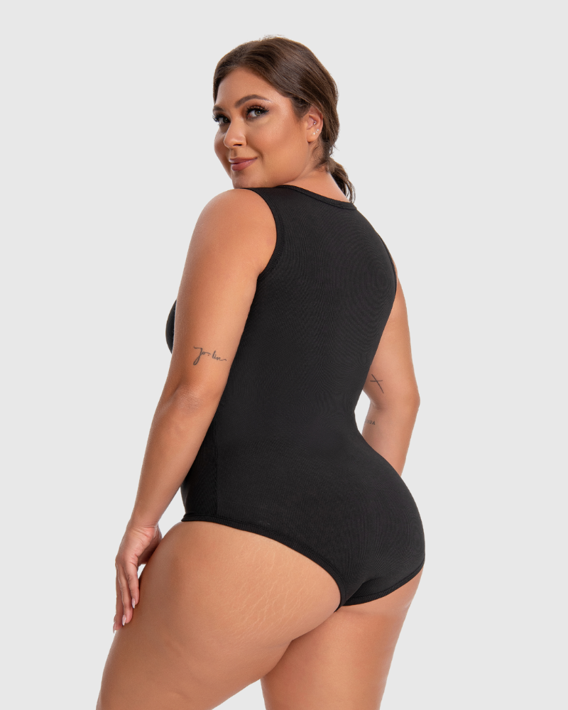Body con Espalda de Nadadora y Tirantes Anchos