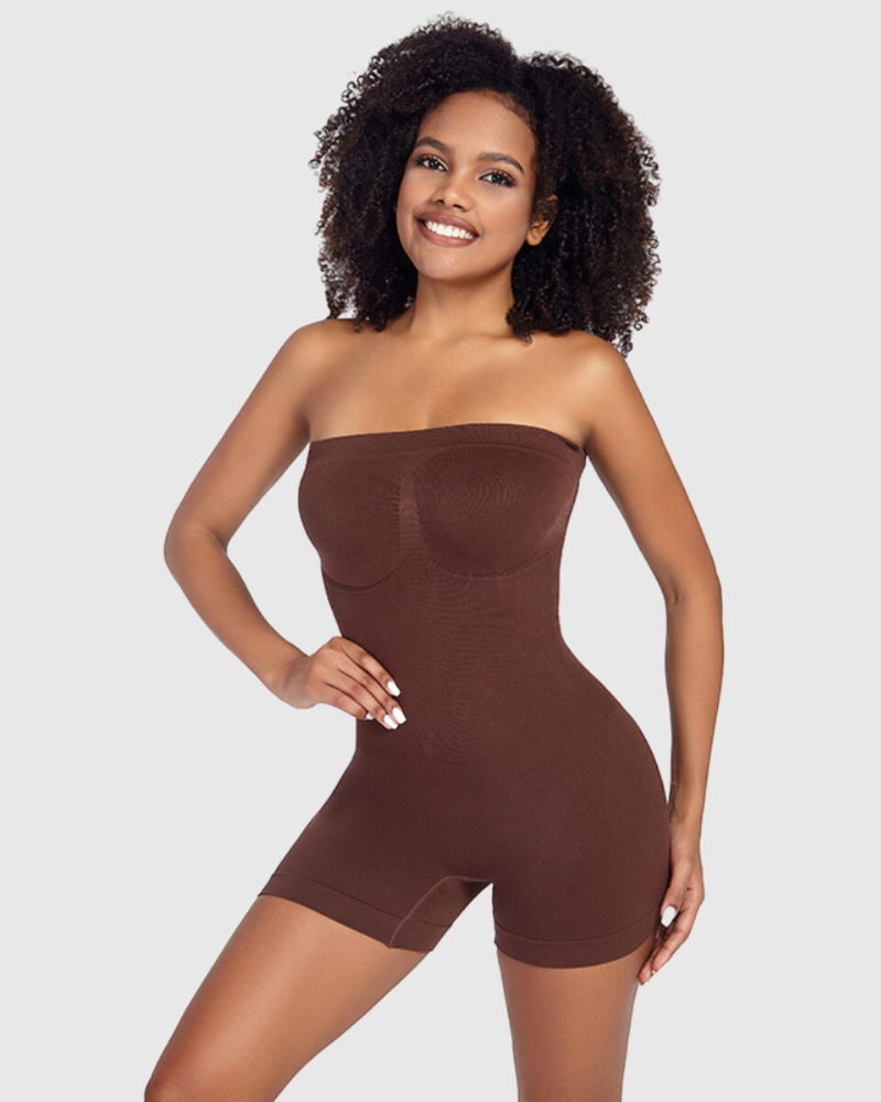 Body Sin Tirantes Sin Costuras Alisante
